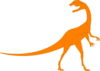 Orange Dino Clip Art
