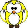 Yellow Owl Clip Art