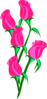 Bunch Of Pink Roses Clip Art