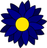 Blue Daisy Clip Art