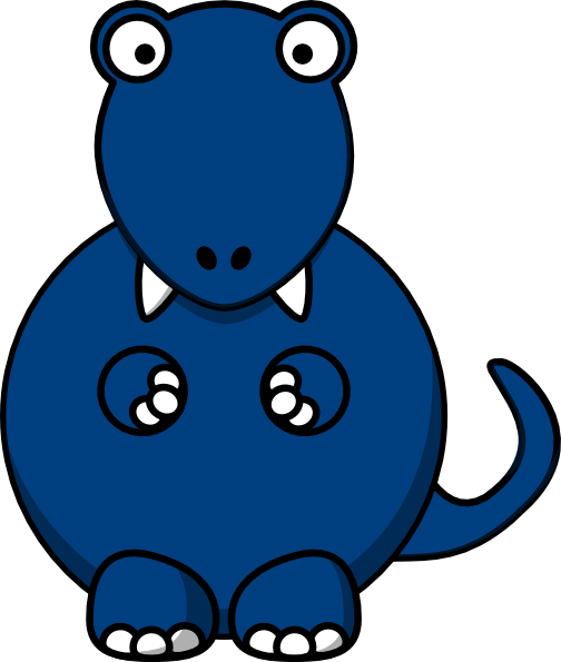 Blue Dino Clip Art at vector clip art online