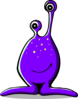 Purple Alien Clip Art