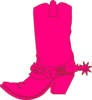 Cowgirl Hat And Boot Clip Art