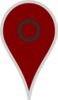 Google Map Pointer Brown Clip Art