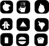 Snack Icons Clip Art