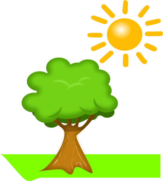 Tree Under Sunlight Clip Art at Clker.com - vector clip art online