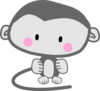 Monkey Pink Cheeks Clip Art