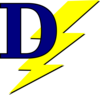 Lightning Bolt With D Clip Art