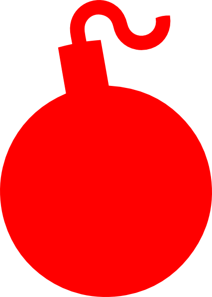 Red Bomb Clip Art Clker.com - vector clip online, royalty free & public domain