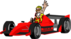 Racecar Manwaving Clip Art