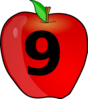 Counting Apple Clip Art