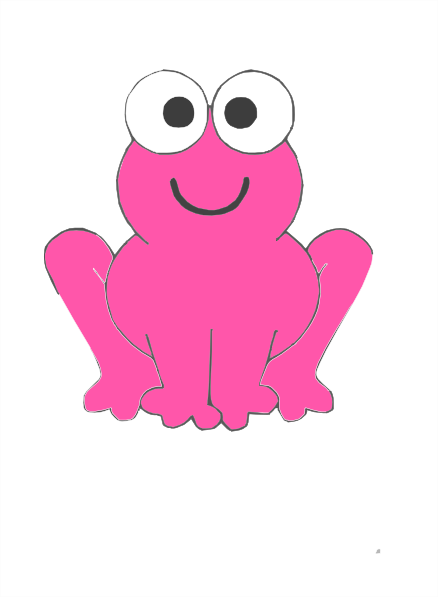 Frog Pink Clip Art at  - vector clip art online, royalty free &  public domain