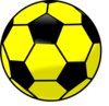 Yellow Soccer Ball Clip Art