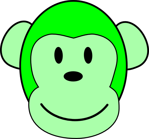 green monkey clipart - photo #1