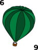6 Green  Clip Art
