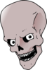 Skull With Eyes Clip Art