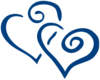 Blue Hearts Clip Art