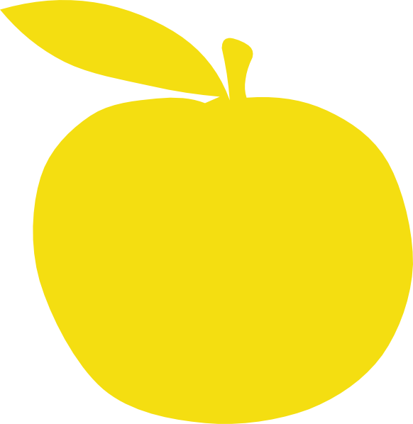 free yellow apple clipart - photo #8