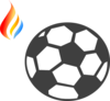 Maron  Flame Logo 5 Clip Art