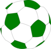 Green Soccer Ball Clip Art