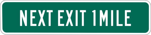 clip art highway exit sign - photo #26