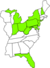 East Coast Map Clip Art