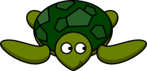 Turtle Looking Right Clip Art