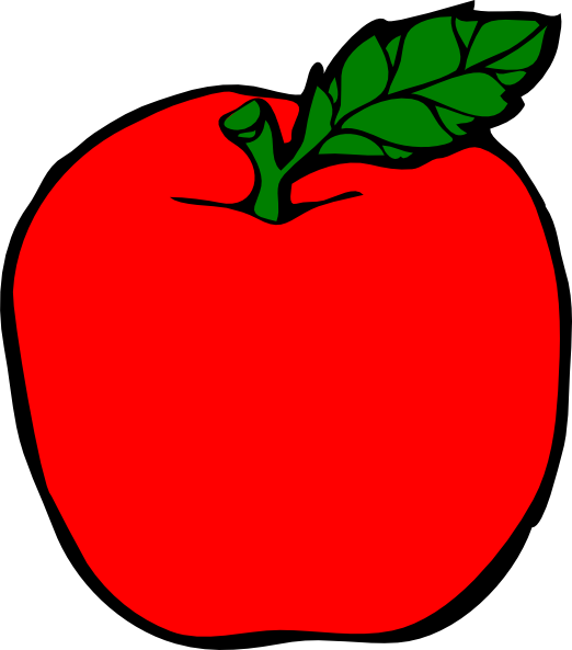 clipart red apple - photo #43