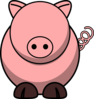 Pig With No Eyes Clip Art