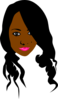 African Can American Girl. Clip Art