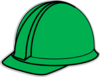 Green Hard Hat Clip Art