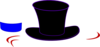 Black Top Hat Clip Art