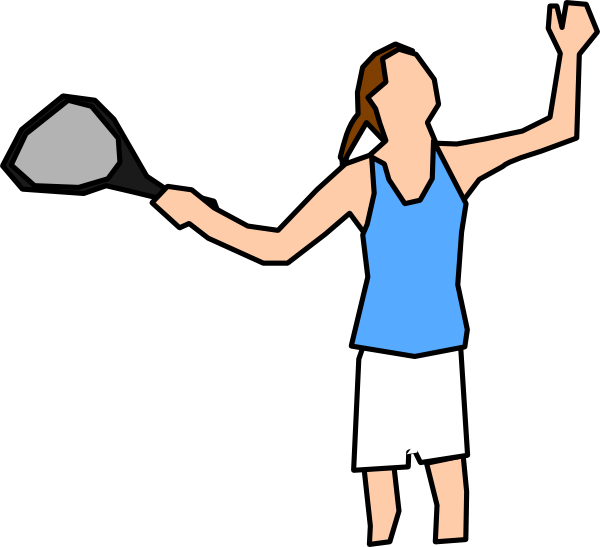 Girl Tennis Player Clip Art at vector clip art online