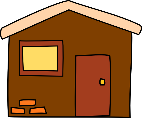 Brown House Clip Art at Clker.com - vector clip art online, royalty