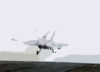 F/a-18  Hornet  Launches From The Flight Deck Of The Uss George Washington. Clip Art