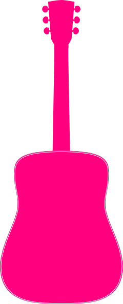 free pink guitar clipart - photo #9