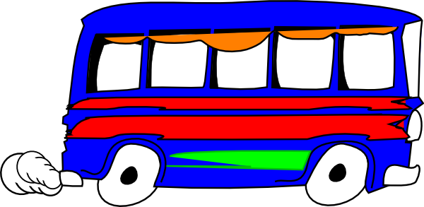 clipart blue bus - photo #17