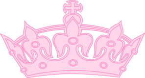 Light Pink Crown Clip Art