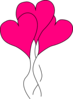 Pink Ballon Heart Clip Art