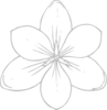 Silver Flower Clip Art