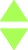 Two Green Triangles Clip Art