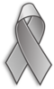 Grey Cancer Ribbon Clip Art