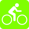 Bike Green  Clip Art