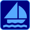 Sailing Logo Blue Clip Art