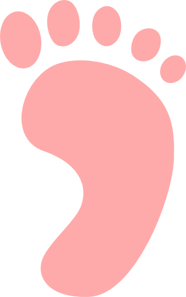clip art pink baby feet - photo #34