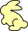 Soft Yellow Bunny Clip Art