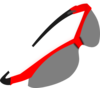 Mini Red Sunglasses Clip Art