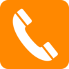 Phone Orange Clip Art