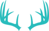 Antlers Logo Green Clip Art