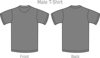 Gray T-shirt Clip Art
